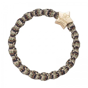 By Eloise Bangle Band - Metallic Forest Gold Star